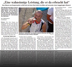 Bericht der Saarbrücker Zeitung